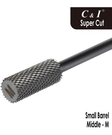 Super Cut Upgrade Edition Small Barrel Nail Drill Bit for Electric Manicure Drill Machine Remove the Nail Gels Acrylic Gels or Dip Powder (Middle -M) - Buy Online on GoSupps.com