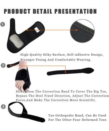 Adjustable Toe Spreader for Hallux Valgus - Elastic Bunion Corrector & 24h Pain Relief Sleeves (Right M 37-40) - Buy Online on GoSupps.com