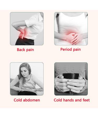 Portable Cordless Heating Pad for Period Cramps - 4 Heat Levels, 5 Massage Modes - Menstrual Pain Relief Device for Women and Girls (Pink) - Buy Online on GoSupps.com