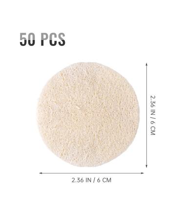 Buy Uonlytech 50pcs Loofah Face Pads - Natural Exfoliating Sponge Makeup Remover & Facial Scrubbers for Men & Women - Reusable & Eco-Friendly - Buy Online on GoSupps.com