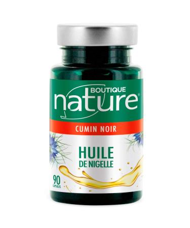 Boutique Nature - Food supplement - Black seed oil - 90 Marine Capsules - Strengthens immune defenses.
