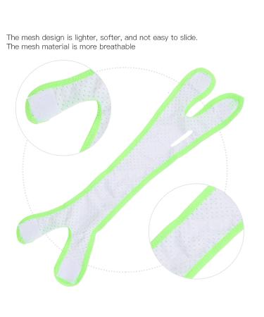 Breathable Anti-Snoring Chin Strap for Summer Sleep - Fluorescent Green Edging - Buy Online on GoSupps.com
