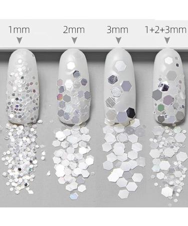 18 Boxing Holographic Chunky Glitter Iridescent Sequins for Body Face Hair & Nail Art Mixed Color Cosmetic Festival Flakes - Buy Online on GoSupps.com