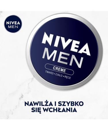 NIVEA MEN Creme Nourishing Moisturizer 75ml - Unscented Body Face & Hands - International Shipping Available - Buy Online on GoSupps.com