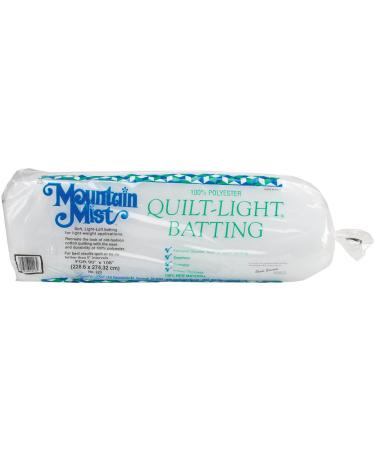 Mountain Mist Quilt-Light Polyester Batting, Queen 90-inch-by-108-inch