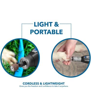 Dremel PawControl 7760-PGK Dog Nail Grinder & Trimmer - Cordless & Rechargeable Grooming Kit for Dogs, Cats, Small Animals - Safe & Humane Pet Care Tool - Buy Online on GoSupps.com