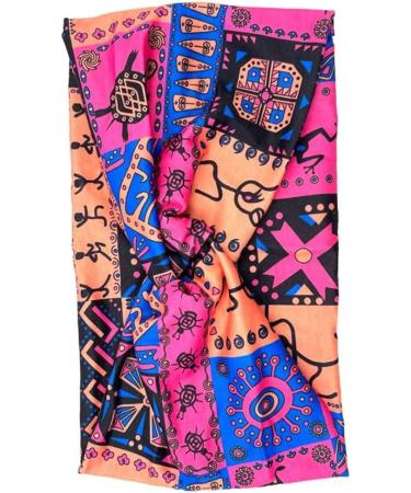 JSGHGDF Patterned Headwear Bohemia Knotted Wide Headbands Kids Adults Colorful Headpiece Fashionable and Comfortable Sweatbands Pink - Buy Online on GoSupps.com