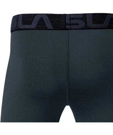 Buy TSLA Boys Compression Pants | USF 50+ Baselayer & Cool-Dry Running Leggings | 4-Way Stretch Workout Pants | Charcoal - International Shipping Available - Buy Online on GoSupps.com