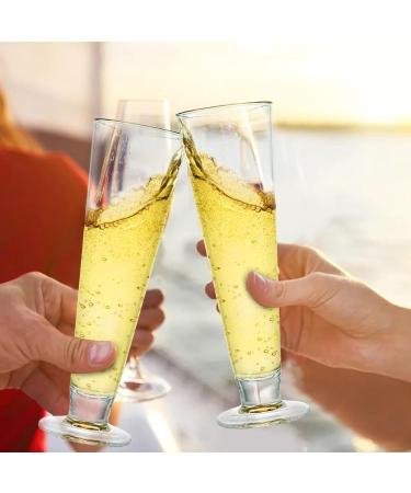 Yesland 6 Pack Plastic Milkshake Glasses - Disposable & Recyclable - 13.5 Oz - Ideal for Ice Cream, Mimosa Bar, Wedding & New Year's Eve - Buy Online on GoSupps.com