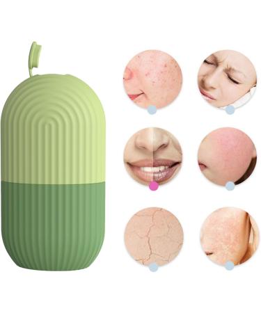 Skincare Tools: Green Stripe Face Massager Roller & Cooling Ice Tray for Pore Shrinking & Skin Tightening - Buy Online on GoSupps.com