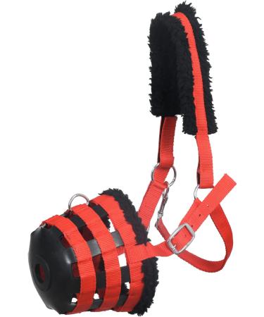SIE Muzzle for Horses - Red Cob Red - Solid Color Pasture Muzzle for Safe Grazing | Shop Now - Buy Online on GoSupps.com
