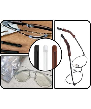 Buy Zooetway 6-Piece Silicone Glasses Bracket Set | Anti-Slip Elasticity Ear Hook Caps for Running Sports | Universal Fit (Black Brown Transparent White) - Buy Online on GoSupps.com