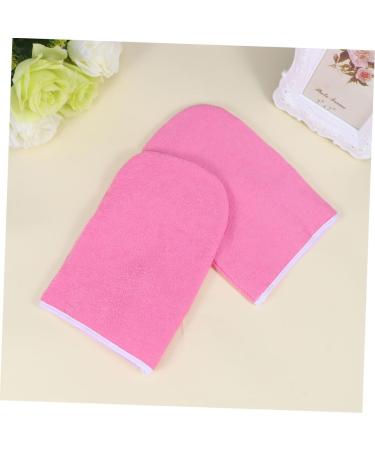 minkissy 3 Pairs Insulated Gloves Hand Treatment Mitts Hand Spa Cover Bath Treatment Mitt Paraffin Wax Gloves Cosmetic Cotton Gloves Pink - Buy Online on GoSupps.com