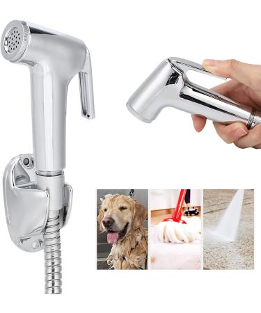 Buy Bathroom Bidet Sprayer Set - 3pcs Electroplated Bidet Spray Head Bracket & Hose - Premium Cleaning Accessories for Ultimate Hygiene - Buy Online on GoSupps.com