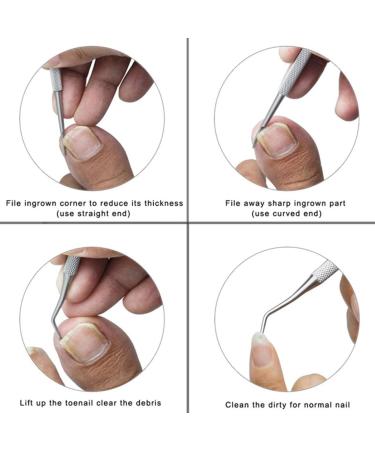 minkissy 3 Sets Everyday Dal Manicure Kit Daily Life Best Drill Bits for Stainless Steel Silver Color for a Friend Grooming Kit Long Handle Nail Nursing Kit Pregnant Woman - Buy Online on GoSupps.com