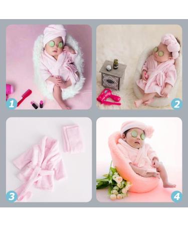 Mikikit Newborn Photo Set | Boys Suit & Plush Bath Accessories | 38x25cm - Perfect for Newborn Photography - Buy Online on GoSupps.com