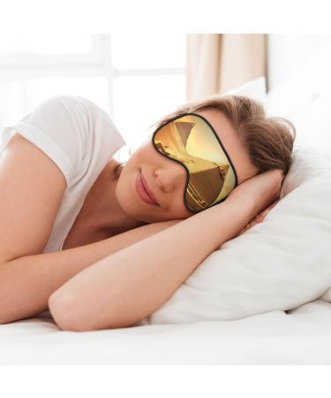 Egyptian Pyramid in Desert Print Soft Eye Mask for Sleep Mask Sleep Eye Mask for Women Men Sleeping Sleeping Travel