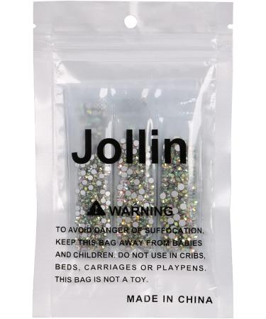 Jollin Flatback Rhinestones Set - 3456pcs Glass Gems for Nail Art in 6 Sizes - Crystal AB - Buy Online on GoSupps.com
