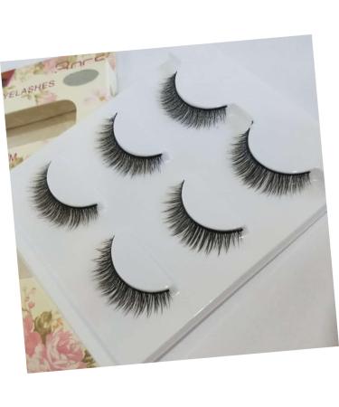 Beaupretty Natural Eyelashes 3 Pair fake eyelash false eyelash 3d eyelashes make up Dense Eyelashes - Buy Online on GoSupps.com