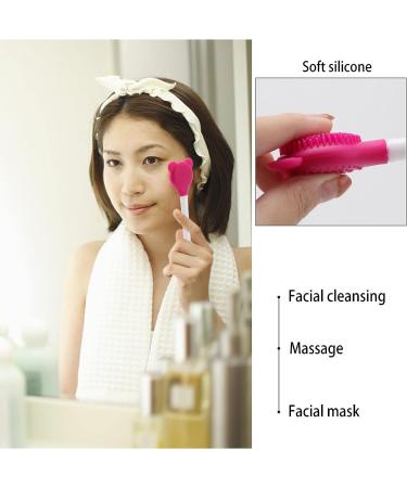 Bestmax Manual Facial Brush - Silicone Facial Scrubber for Deep Pore Exfoliation - 10 Pcs - Buy Online on GoSupps.com