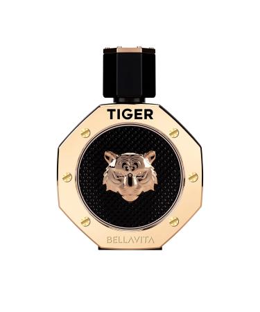 BellaVita Luxury TIGER Perfume for Men (3.38 Fl.oz) | Amber OUD Patchouli Bergamot Lavender & Agarwood | Premium Lasting Men's Fragrances | Eau de Parfum gift for Men | Woody & Smooth Mens Purfume - Buy Online on GoSupps.com