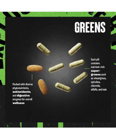 Animal Pak - Convenient All-in-One Vitamin & Supplement Pack - Zinc & Greens Pak - Chlorophyll - Buy Online on GoSupps.com