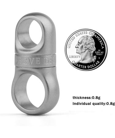 TISUR Swivel Key Ring Clips - 360 Rotatable Metal Carabiner for Keychains | Small Key Chain Rings for Jewelry Making | D Ring-Matte Keychain Holder Accessories - Buy Online on GoSupps.com