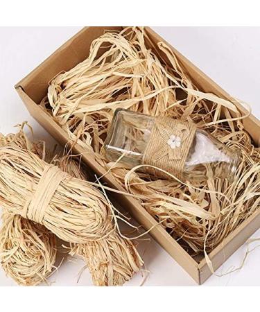 Natural Raffia Paper Christmas Raffia Ribbon for Florist Bouquets Decoration Crafts Raffia Ribbon 2X 50g brown - Buy Online on GoSupps.com
