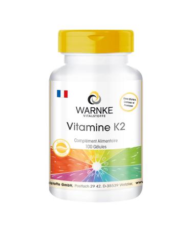 Vitamin K2 100mcg natural menaquinone MK-7 vegetarian - 100 capsules | Warnke Vitalstoffe - Quality from German pharmacies