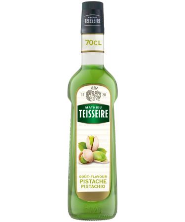 Sirop de Pistache Mathieu Teisseire pour boissons chaudes boissons froides caf s chocolats milk-shakes boissons frapp es desserts th s cocktails avec ou sans alcool bouteille de 70cl