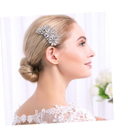 DOITOOL Bride Comb Rhinestone Comb Green Faux Fur Scrunchies Pearl Hair Clip Pearl Veil Wedding Headpiece for Bride Rhinestone Hair Comb Crystal Headpiece Rhinestones Accessories - Buy Online on GoSupps.com