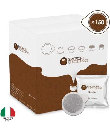  emozioni quotidiane Emozioni Quotidiane - Box of 150 Caffe Ese 44 Filter Napolitan Espresso Paper Pods Compostable Waffle New Product with quality beans and roasting and grinding techniques - Buy Online on GoSupps.com