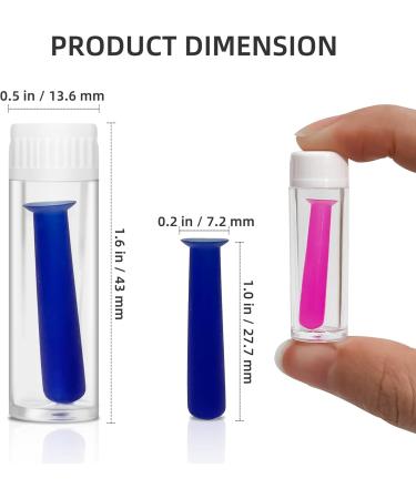 Contact Lens Extraction Tool Set - 4 Piece Silicone Suction Cups for RGP & Scleral Lenses - Pink Green Blue White - International Shipping Available - Buy Online on GoSupps.com