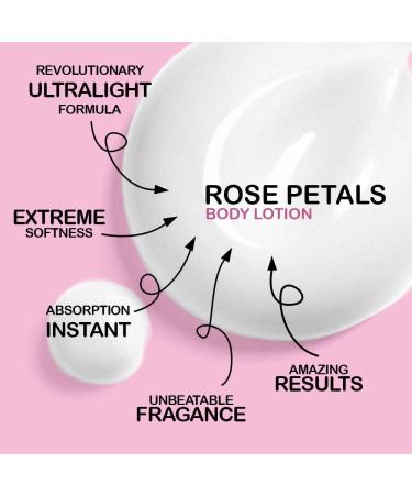 Rose Body Lotion | 8.8 fl.oz Moisturizing Body Milk | Plant-Based Softeners | Long-Lasting Moisture | Restores Suppleness and Elasticity | Rose Scented - Buy Online on GoSupps.com