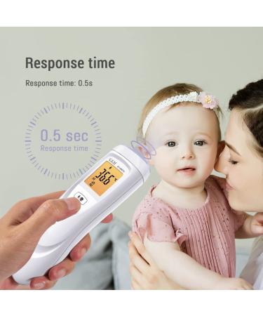CEM DT-8807H FDA CE No-Touch Infrared Forehead Thermometer for Adults & Kids - Touchless Baby Thermometer with Ultra-Sensitive Sensors, Large LED Display & Gentle Vibration Alert - Buy Online on GoSupps.com