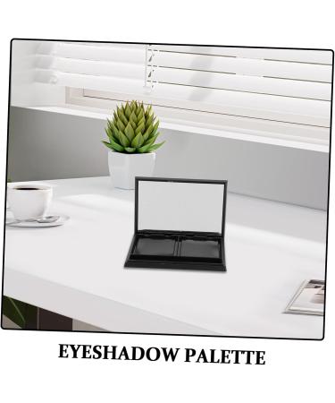 Palette de Fards Paupi res Magn tique Vide 2 Compartiments Mat Noir avec Miroir Rechargeable et Personnalisable Organisateur Maquillage Compact pour Voyage et - Buy Online on GoSupps.com