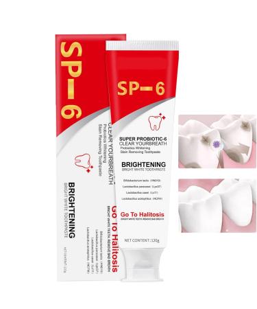 G n rique Pack of 2 S-P-6.2g Probiotic Whitening Toothpaste Ultra Whitening Probiotic Ultra Whitening Probiotic Deep Cleaning Removes Dental Spots - Buy Online on GoSupps.com