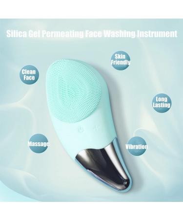 Sonic Facial Cleansing Brush Soft Silicone Face Brush Waterproof Electric Facial Cleansing Brush Face Massager Fit for All Skin Exfoliation Gentle Exfoliating USB Rechargeable - Buy Online on GoSupps.com