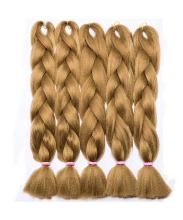 SEGO 5 Packs Crochet Braids - 24 Inch Afro Synthetic Hair in Honey Blonde | Durable & Stylish Hair Extensions - Buy Online on GoSupps.com