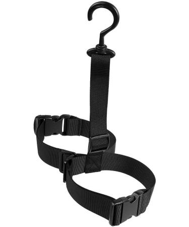 Allerlife angler boot hanger adjustable belt hanger for drying Wader Rack Storage fits for all fishing boots and waders without Wader boots black