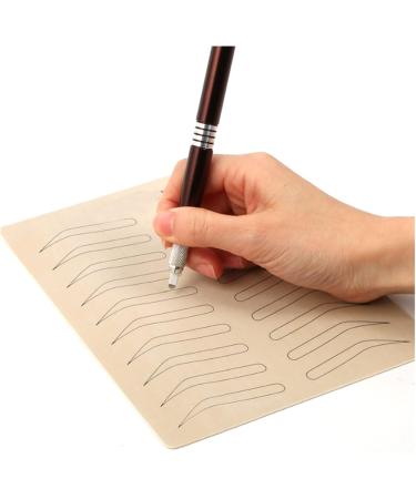 Buy 5 Pieces Latex No Ink Eyebrow Microblading Practice Skin - Forehead Training Pad for Beauty Academy | Tokorless PMU (Black Line) - Buy Online on GoSupps.com