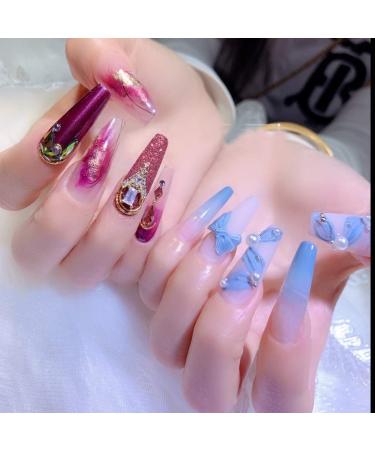 500pcs Natural Coffin Acrylic Nail Tips w/ Box - Long Half Cover False Nails | 10 Size Ballerina Nail Art - Artificial Fake Nails - Buy Online on GoSupps.com