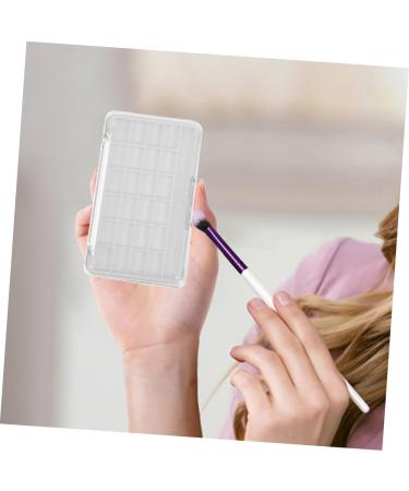 POPETPOP 2 Pieces Empty Eyeshadow Palettes: DIY 24 Grids Makeup Palette Lipstick Container Empty Makeup Storage Box for Blush Lipstick - Buy Online on GoSupps.com