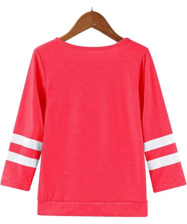 Girls' Red Tunic Sweatshirt | Long Sleeve Crewneck Pullover | Casual Loose Fit Blouse for 4-5T Kids - Buy Online on GoSupps.com