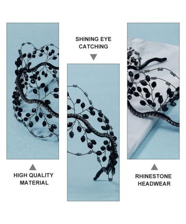 Beaupretty Crystal Wedding Headband - Black Rhinestone Tiara for Bride & Bridesmaids - Buy Online on GoSupps.com