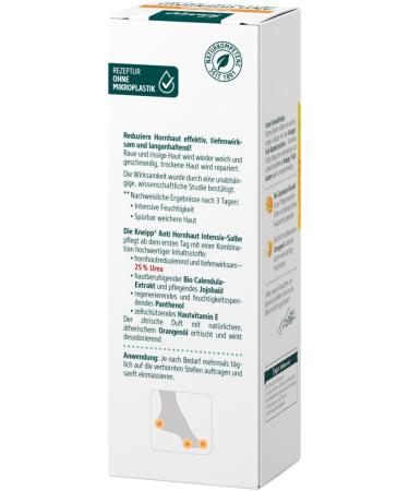 Kneipp Intensive Callus Balm - Visibly reduces calluses - Also suitable for sensitive skin - Highly dosed - 25% urea - 75 ml - Buy Online on GoSupps.com