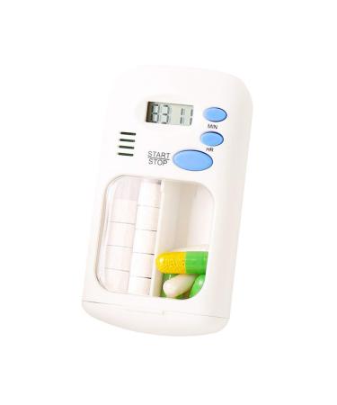 BrilliantDay Electronic Pill Timer-Reminder Automatic Medication Reminder Dispenser Pill Storage Box with Alarms Clock for The Elderly Kids Eat Medicine Timely#2