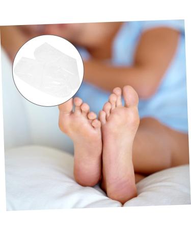 Healeved 12 Pairs Footsticker Foot Mask Socks for Baby Sandwich Container Toe Dividers for Nail Polish Foot Peeling Covers Cracked Heel Socks Safe Callus Removers Abs Accessories Feet White - Buy Online on GoSupps.com