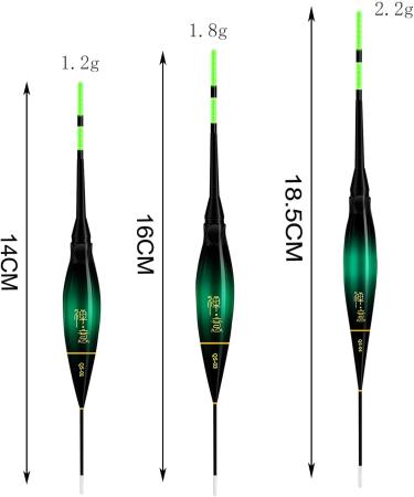 3-Piece LED Fishing Bobbers with Bite Indicators | Gravity Sensing Fishing Accessories for Lake River and Pond - Buy Online on GoSupps.com