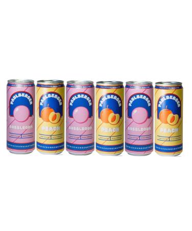 Buy 3x Paulberger Limo Limonade Set - Crimax Paul Berger ICRIMAX Bubblegum & Peach (6 x 330ml) | Includes MBACCENT Sticker - International Shipping Available - Buy Online on GoSupps.com